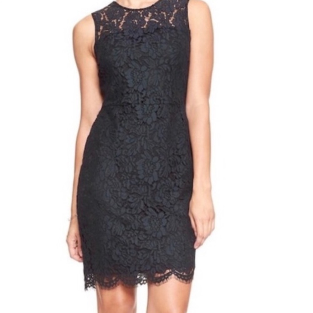 Navy lace dress